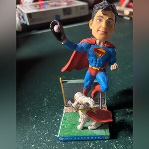 MLB Fenway Park Red Sox Promotional Superman and Krypto Bobblehead